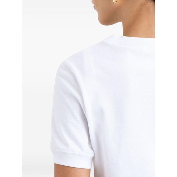 DOLCE & GABBANA DG Patterned Logo Cotton T-Shirt Women WHITE T-Shirts & Tops - Picture 5 of 5